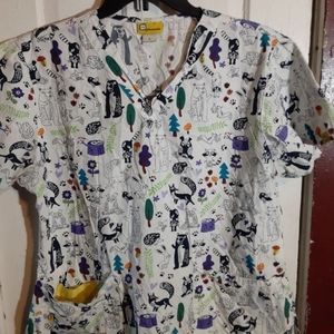 Animal Scrub Top